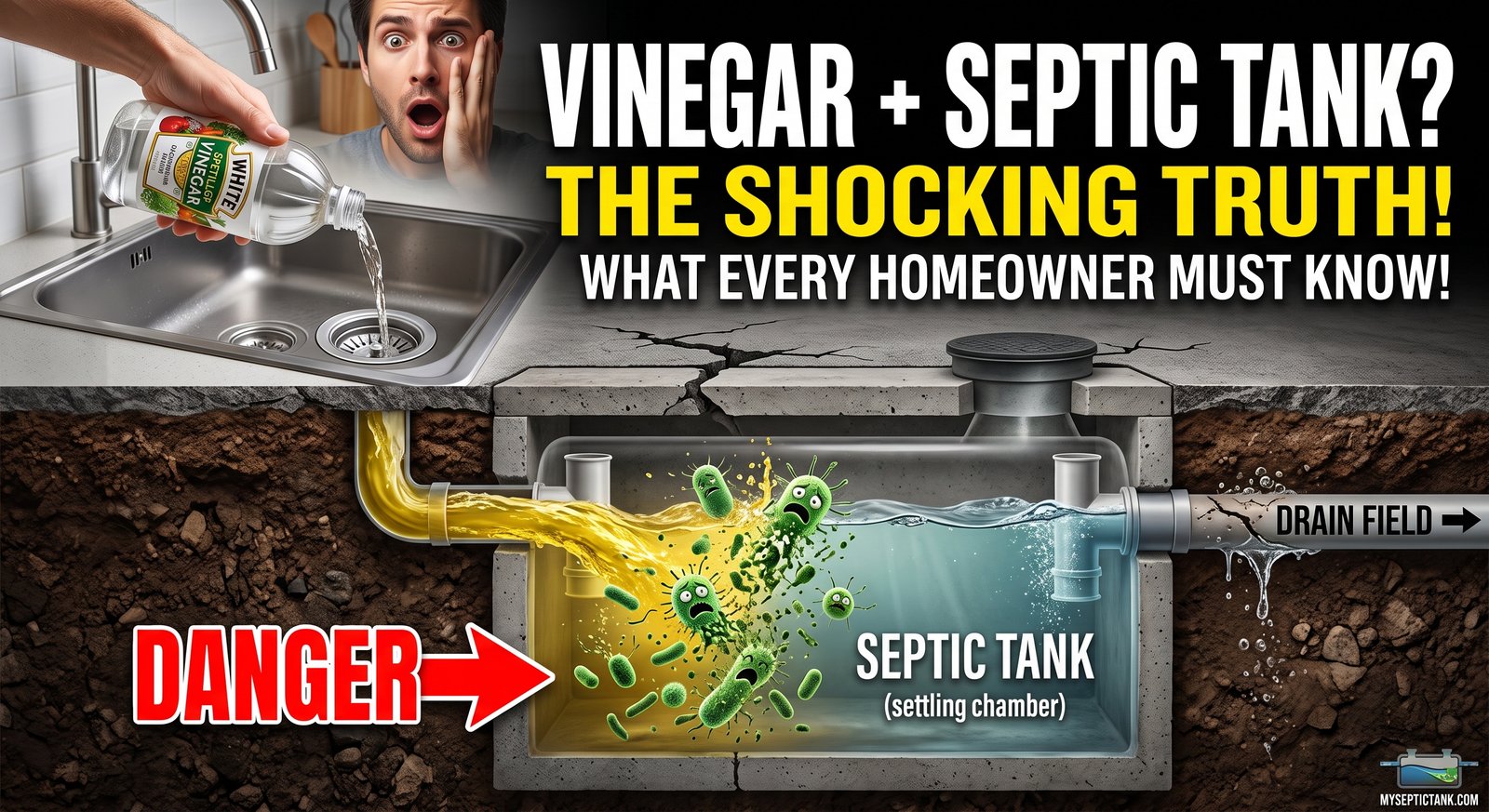 can i use vinegar i my septic tank