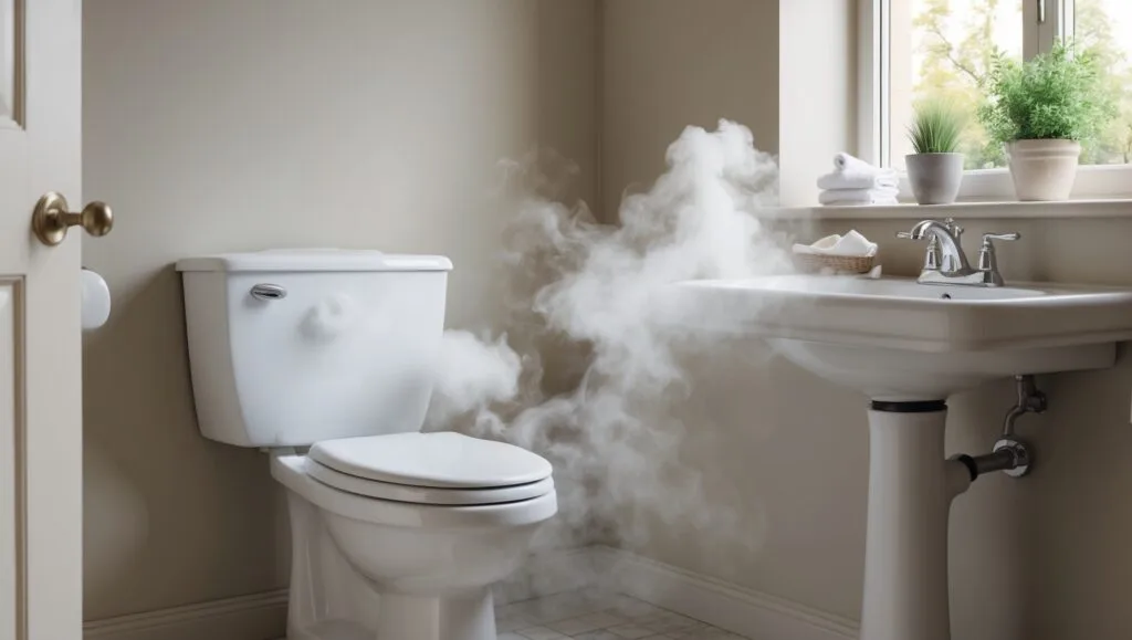 septic tank odor in bathroom