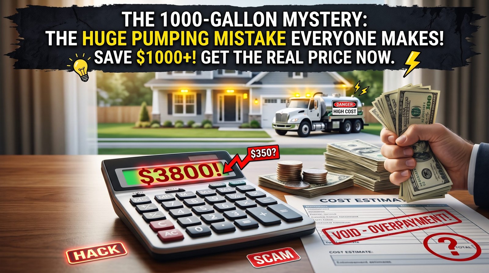 pumping cost of a 1000 Gallon Tank