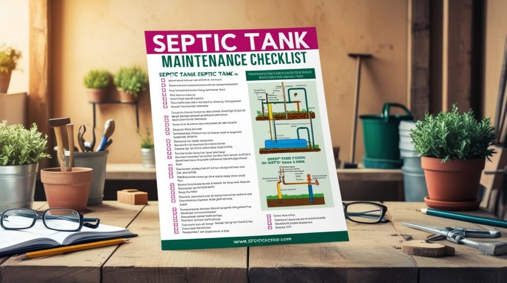 septic tank maintenance checklist