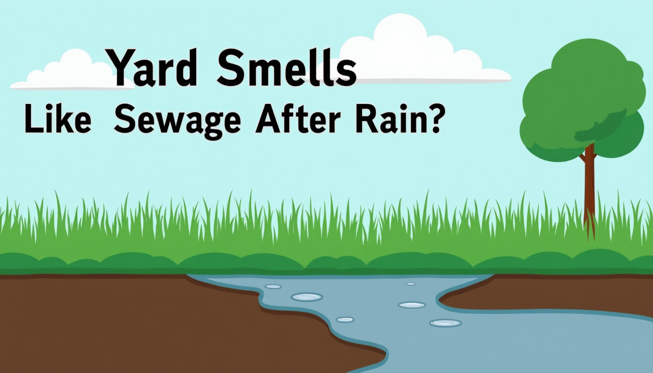 Why Does My Yard Smell Like Sewage After Rain? (Real Causes & Fixes)